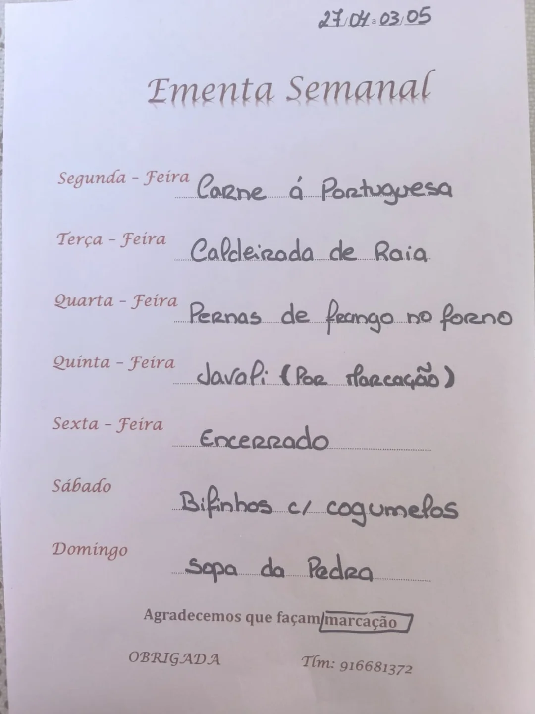 MENU 27-04-2026