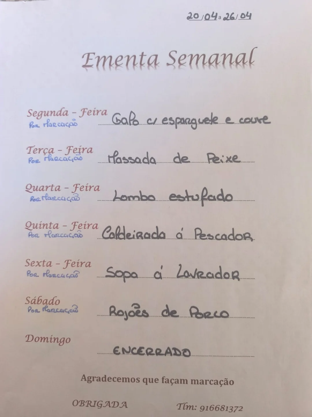 MENU 20-04-2026