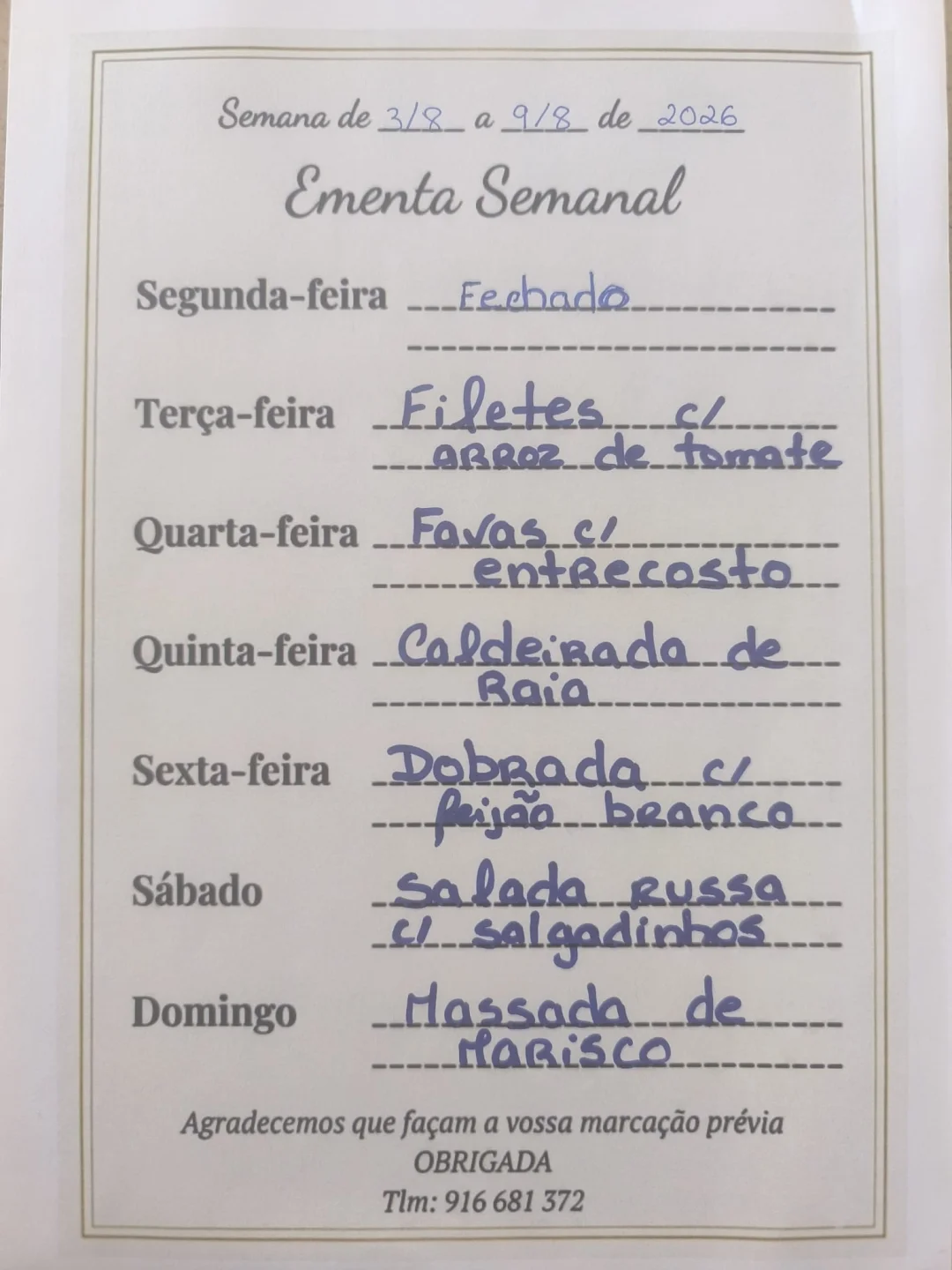 MENU 03-08-2026